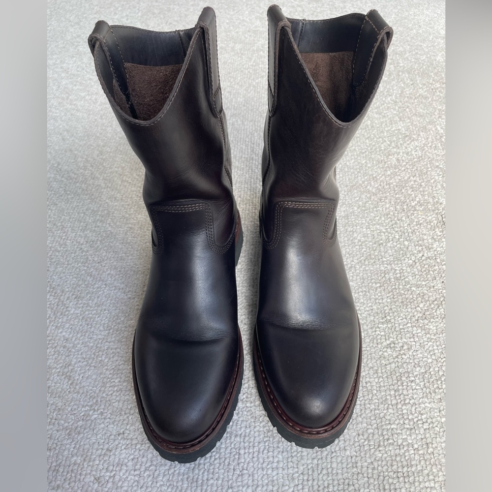 Filson Men’s Pull-On Roper Boots, Chocolate Brown, Size 9.5 - Picture 3 of 9